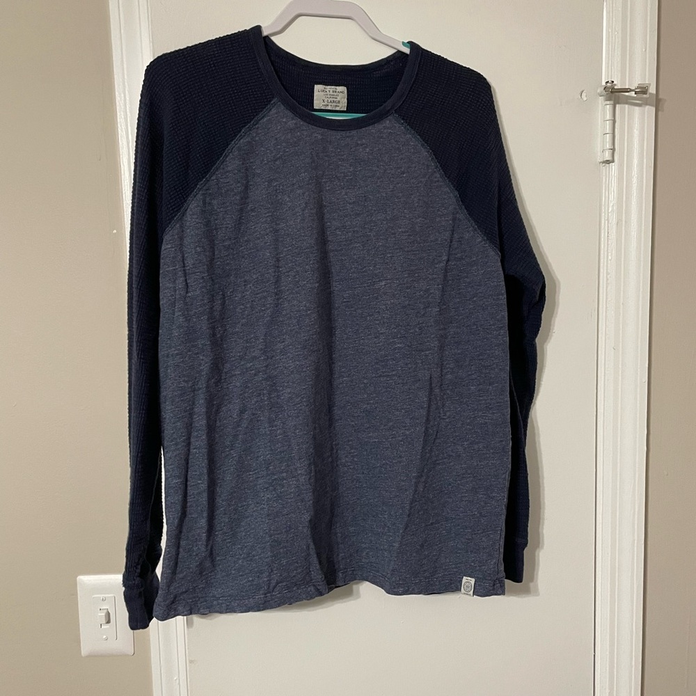 Lucky Brand Men's Blue Long Sleeve Shirt Size XL